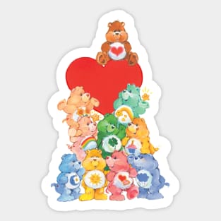 Care Bear 80s Retro Vintage Rainbow Nostalgic Childhood Cartoon Sticker